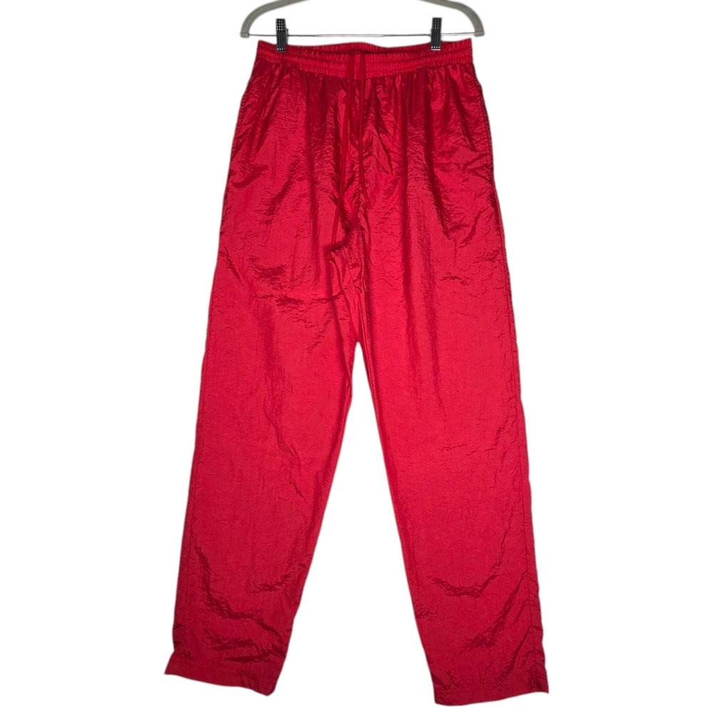 VTG 90s Lavon Windbreaker Track Pants Women Sz Large Drawstrings 100% Nylon